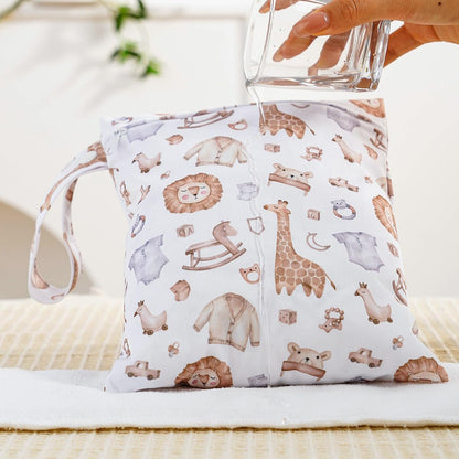 Wet Dry Bag for Baby, Swimsuit, Diaper Bag & Travel - Waterproof Reusable Leakproof Pouch for Wet Clothes, Pool, Beach, and Gym