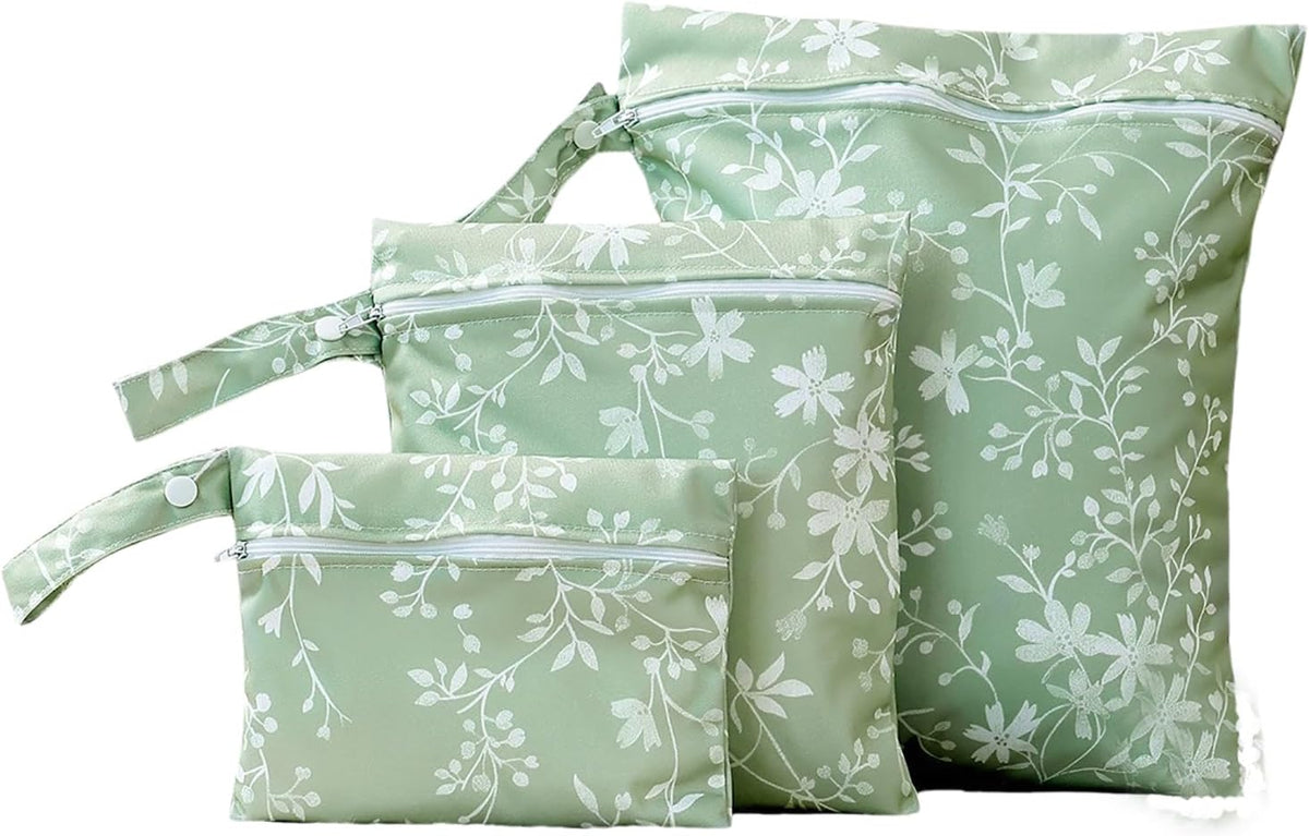 Wet Dry Bag for Baby, Swimsuit, Diaper Bag & Travel - Waterproof Reusable Leakproof Pouch for Wet Clothes, Pool, Beach, and Gym