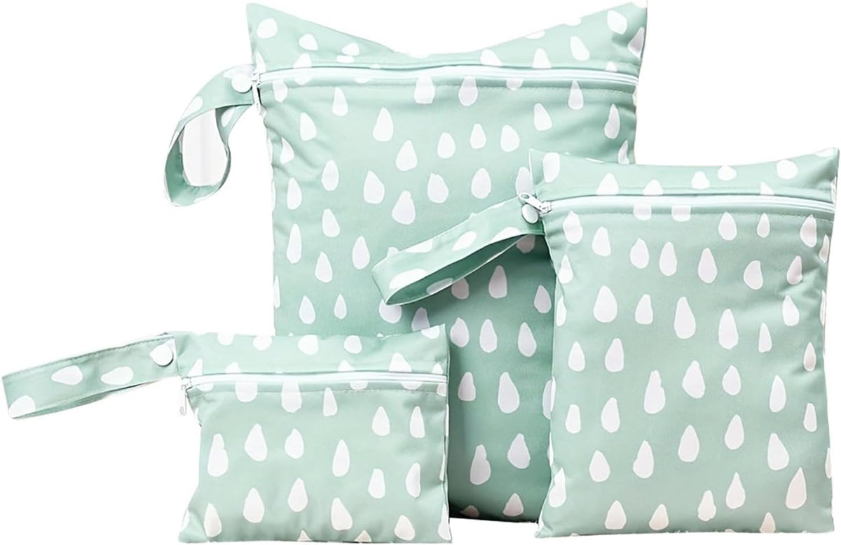 Wet Dry Bag for Baby, Swimsuit, Diaper Bag & Travel - Waterproof Reusable Leakproof Pouch for Wet Clothes, Pool, Beach, and Gym