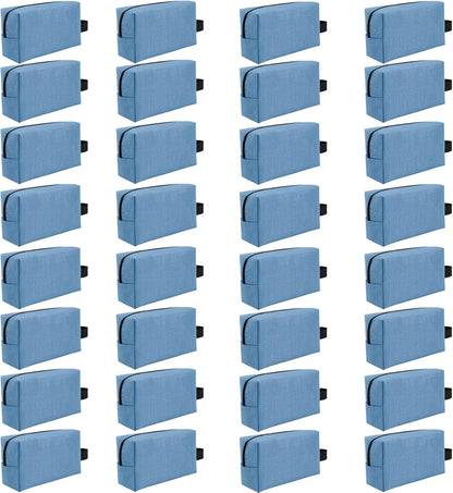 32 Pcs Travel Toiletry Bag for Men Women Bulk Large Water Resistant Shaving Bag Hanging Cosmetic Bag Makeup Travel Pouch Foldable Toiletry Organizer Gifts for Graduation Father's Day(32, Mixed Color)