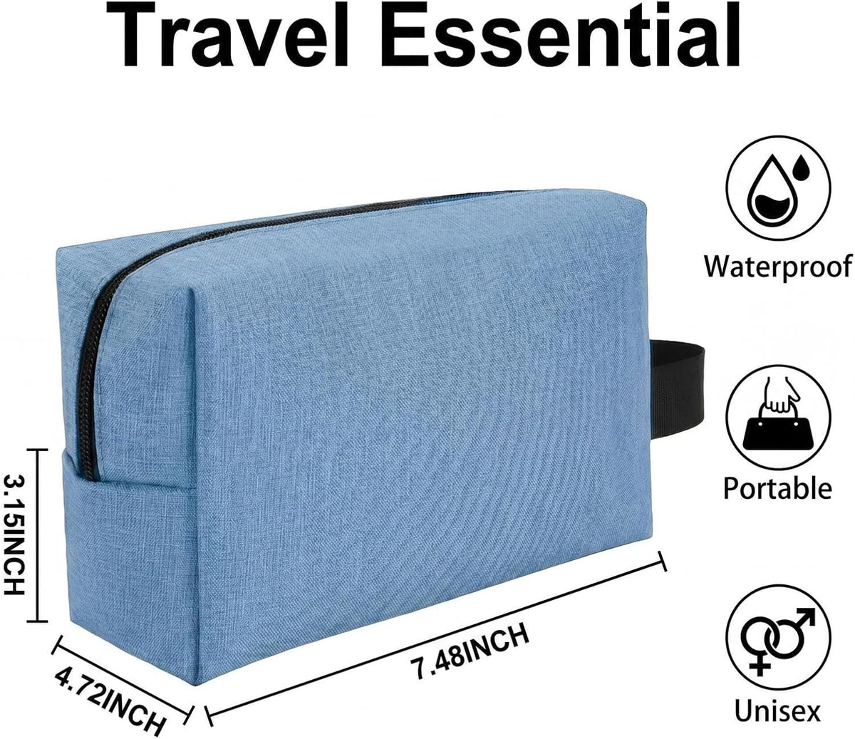32 Pcs Travel Toiletry Bag for Men Women Bulk Large Water Resistant Shaving Bag Hanging Cosmetic Bag Makeup Travel Pouch Foldable Toiletry Organizer Gifts for Graduation Father's Day(32, Mixed Color)