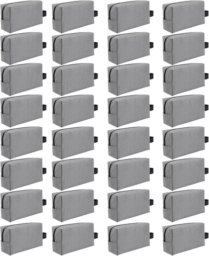 32 Pcs Travel Toiletry Bag for Men Women Bulk Large Water Resistant Shaving Bag Hanging Cosmetic Bag Makeup Travel Pouch Foldable Toiletry Organizer Gifts for Graduation Father's Day(32, Mixed Color)
