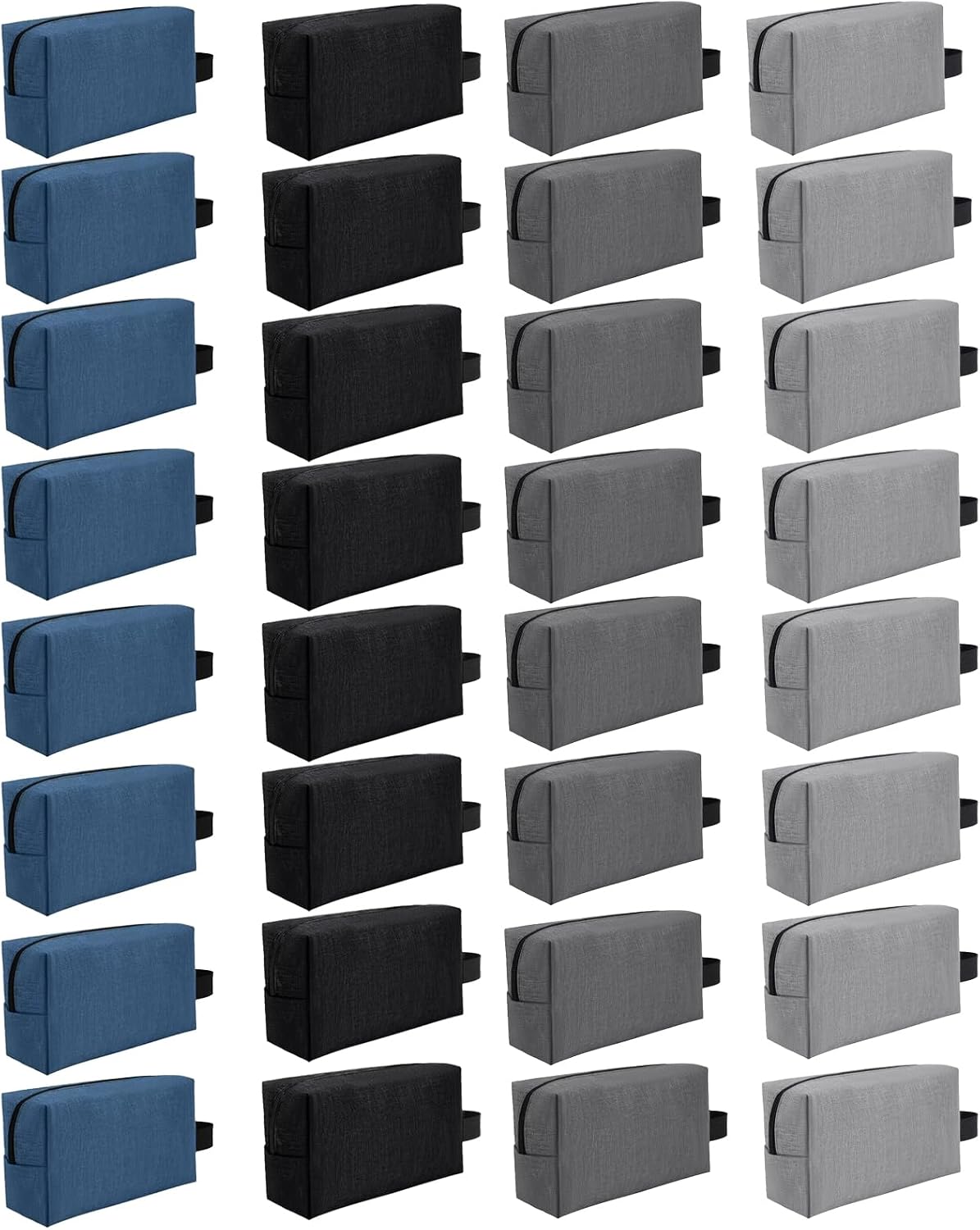 32 Pcs Travel Toiletry Bag for Men Women Bulk Large Water Resistant Shaving Bag Hanging Cosmetic Bag Makeup Travel Pouch Foldable Toiletry Organizer Gifts for Graduation Father's Day(32, Mixed Color)