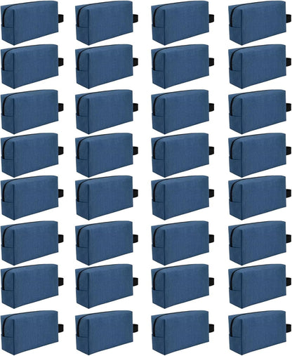 32 Pcs Travel Toiletry Bag for Men Women Bulk Large Water Resistant Shaving Bag Hanging Cosmetic Bag Makeup Travel Pouch Foldable Toiletry Organizer Gifts for Graduation Father's Day(32, Mixed Color)