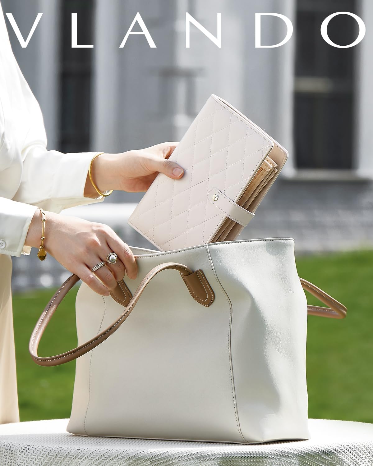 Travel Jewelry Organizer Case,Valentines Gift,Jewelry Storage Book Ring Binder with Clear Zipper Velvet Jewelry Pouches Bags for Rings,Necklace,Earrings-Cream White