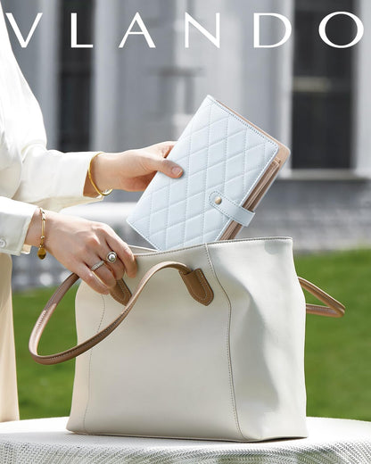 Travel Jewelry Organizer Case,Valentines Gift,Jewelry Storage Book Ring Binder with Clear Zipper Velvet Jewelry Pouches Bags for Rings,Necklace,Earrings-Cream White