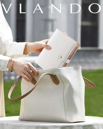 Travel Jewelry Organizer Case,Valentines Gift,Jewelry Storage Book Ring Binder with Clear Zipper Velvet Jewelry Pouches Bags for Rings,Necklace,Earrings-Cream White