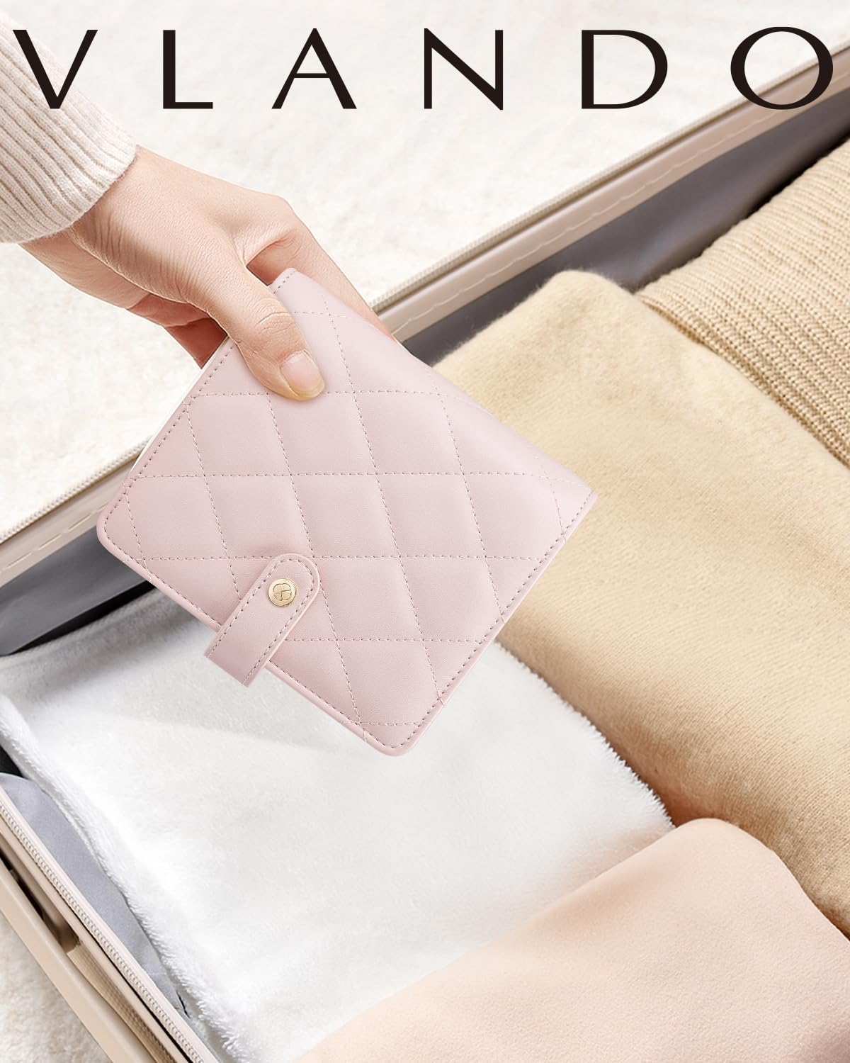 Travel Jewelry Organizer Case,Valentines Gift,Jewelry Storage Book Ring Binder with Clear Zipper Velvet Jewelry Pouches Bags for Rings,Necklace,Earrings-Cream White