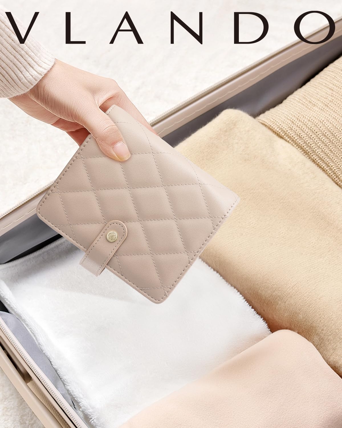 Travel Jewelry Organizer Case,Valentines Gift,Jewelry Storage Book Ring Binder with Clear Zipper Velvet Jewelry Pouches Bags for Rings,Necklace,Earrings-Cream White