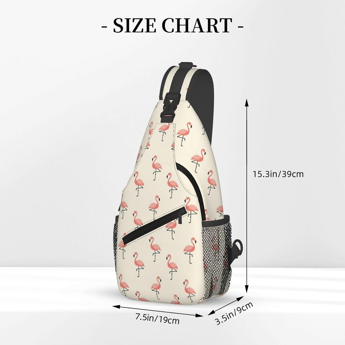 Men Women Sling Shoulder Backpack Casual Carrying Tote Case Crossbody Travel Bag, Anti-Theft Multipurpose Carry On Bag, Aztec Black Grey And White Crossbody Bag