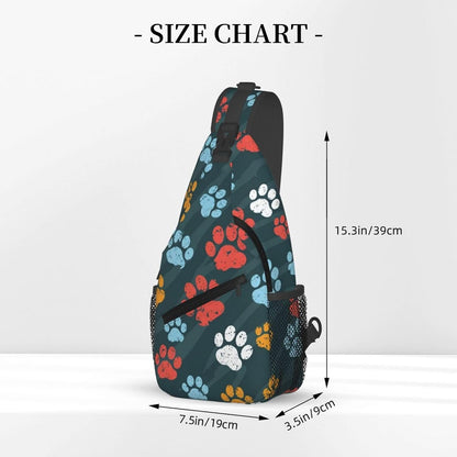 Men Women Sling Shoulder Backpack Casual Carrying Tote Case Crossbody Travel Bag, Anti-Theft Multipurpose Carry On Bag, Aztec Black Grey And White Crossbody Bag