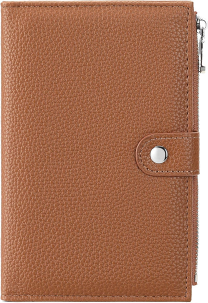 Rfid Passport Holder for Travel Women Men Passport Wallet Rfid Blocking with Card Slots and Pen Holder