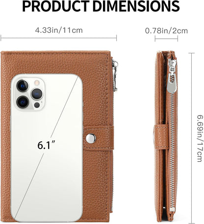 Rfid Passport Holder for Travel Women Men Passport Wallet Rfid Blocking with Card Slots and Pen Holder