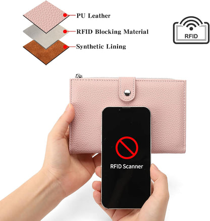 Rfid Passport Holder for Travel Women Men Passport Wallet Rfid Blocking with Card Slots and Pen Holder