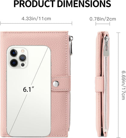 Rfid Passport Holder for Travel Women Men Passport Wallet Rfid Blocking with Card Slots and Pen Holder