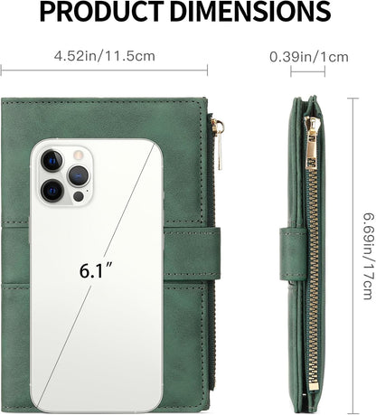 Rfid Passport Holder for Travel Women Men Passport Wallet Rfid Blocking with Card Slots and Pen Holder