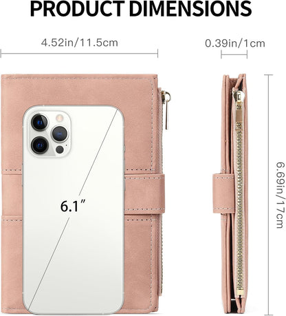 Rfid Passport Holder for Travel Women Men Passport Wallet Rfid Blocking with Card Slots and Pen Holder
