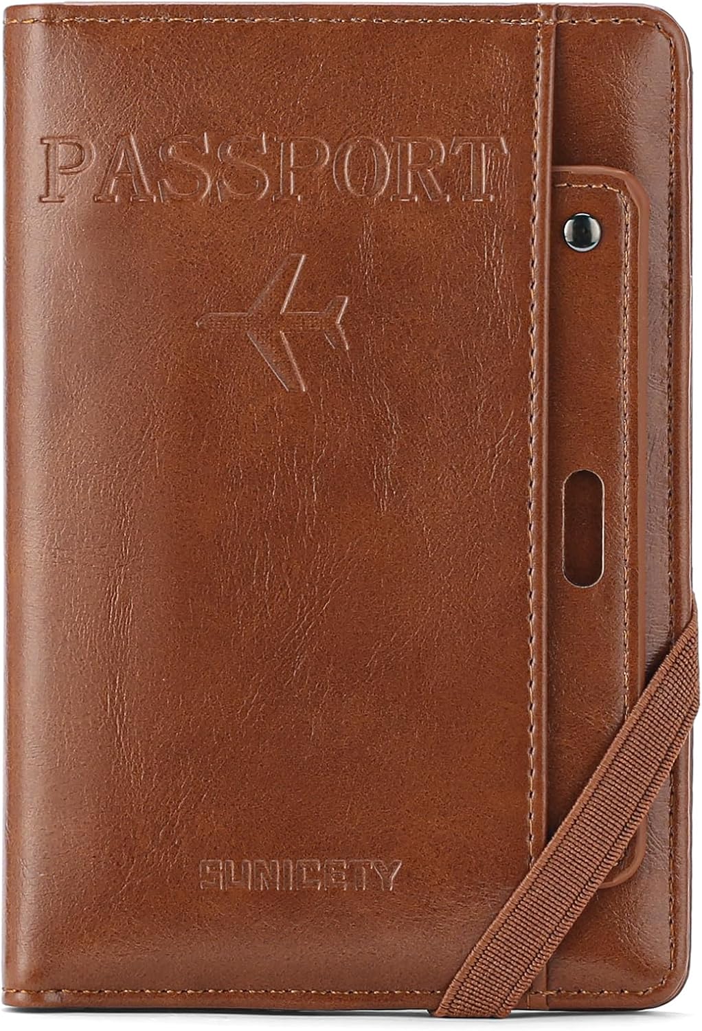 Rfid Passport Holder for Travel Women Men Passport Wallet Rfid Blocking with Card Slots and Pen Holder