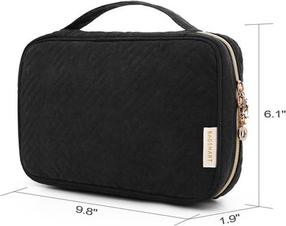 Jewelry Organizer Case Large Travel Jewelry Storage Bag for Necklace, Earrings, Rings, Bracelet, Soft Pink