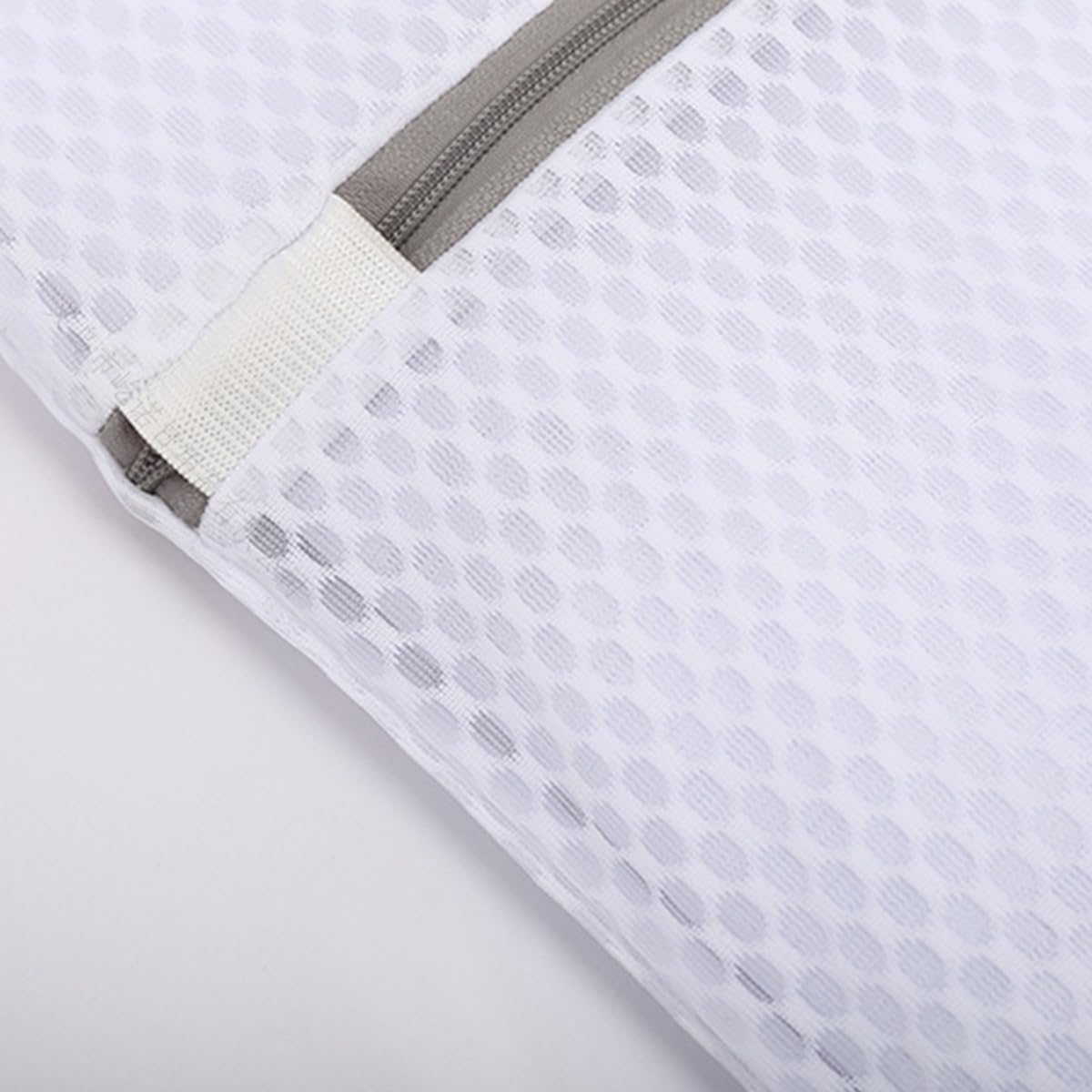 Mesh Laundry Bags with Zipper - Travel Storage Organizer for Delicate Clothing, Bras, Hosiery & Underwear Light Gray 6.69 x 5.91 inch