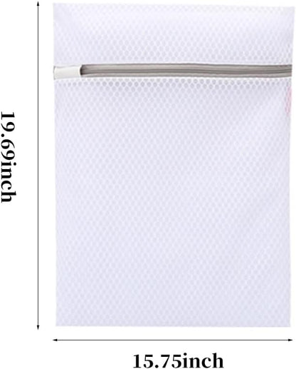 Mesh Laundry Bags with Zipper - Travel Storage Organizer for Delicate Clothing, Bras, Hosiery & Underwear Light Gray 6.69 x 5.91 inch