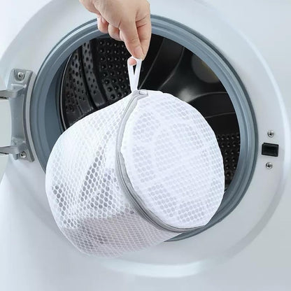 Mesh Laundry Bags with Zipper - Travel Storage Organizer for Delicate Clothing, Bras, Hosiery & Underwear Light Gray 6.69 x 5.91 inch