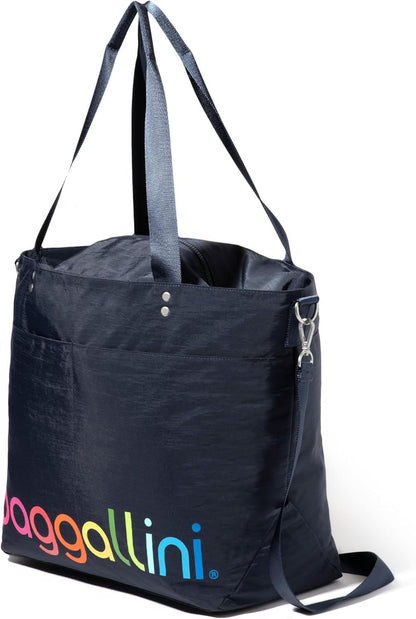 Carryall Tote - Lightweight Nylon Zipper Top Weekender Travel Beach Bag w/Luggage Sleeve