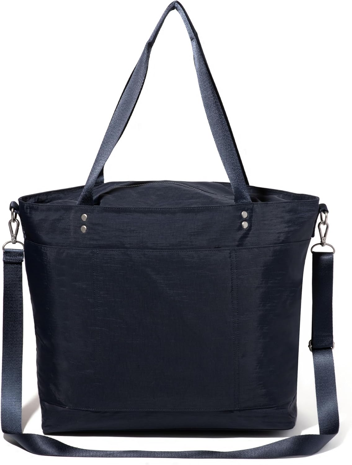 Carryall Tote - Lightweight Nylon Zipper Top Weekender Travel Beach Bag w/Luggage Sleeve