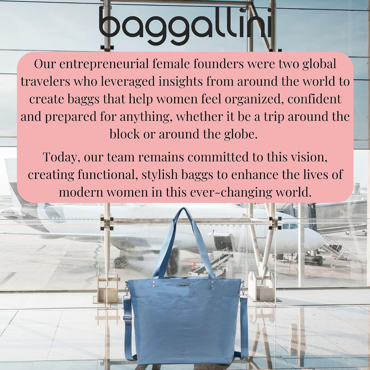 Carryall Tote - Lightweight Nylon Zipper Top Weekender Travel Beach Bag w/Luggage Sleeve