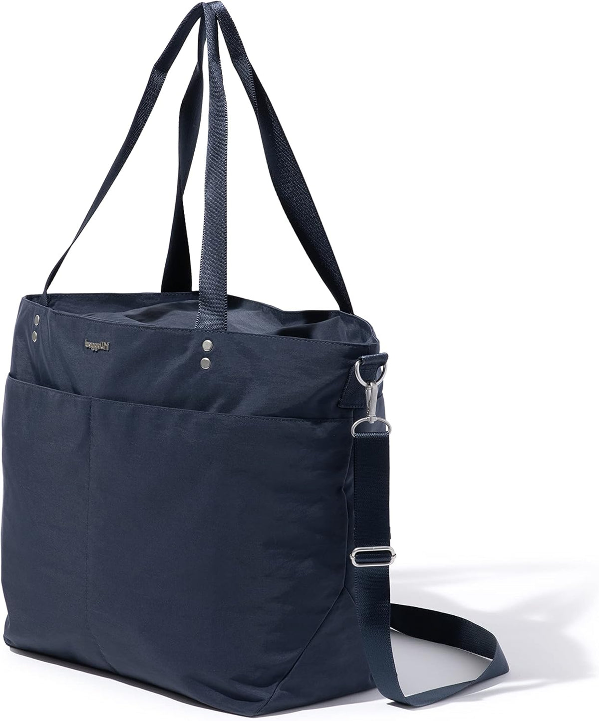 Carryall Tote - Lightweight Nylon Zipper Top Weekender Travel Beach Bag w/Luggage Sleeve
