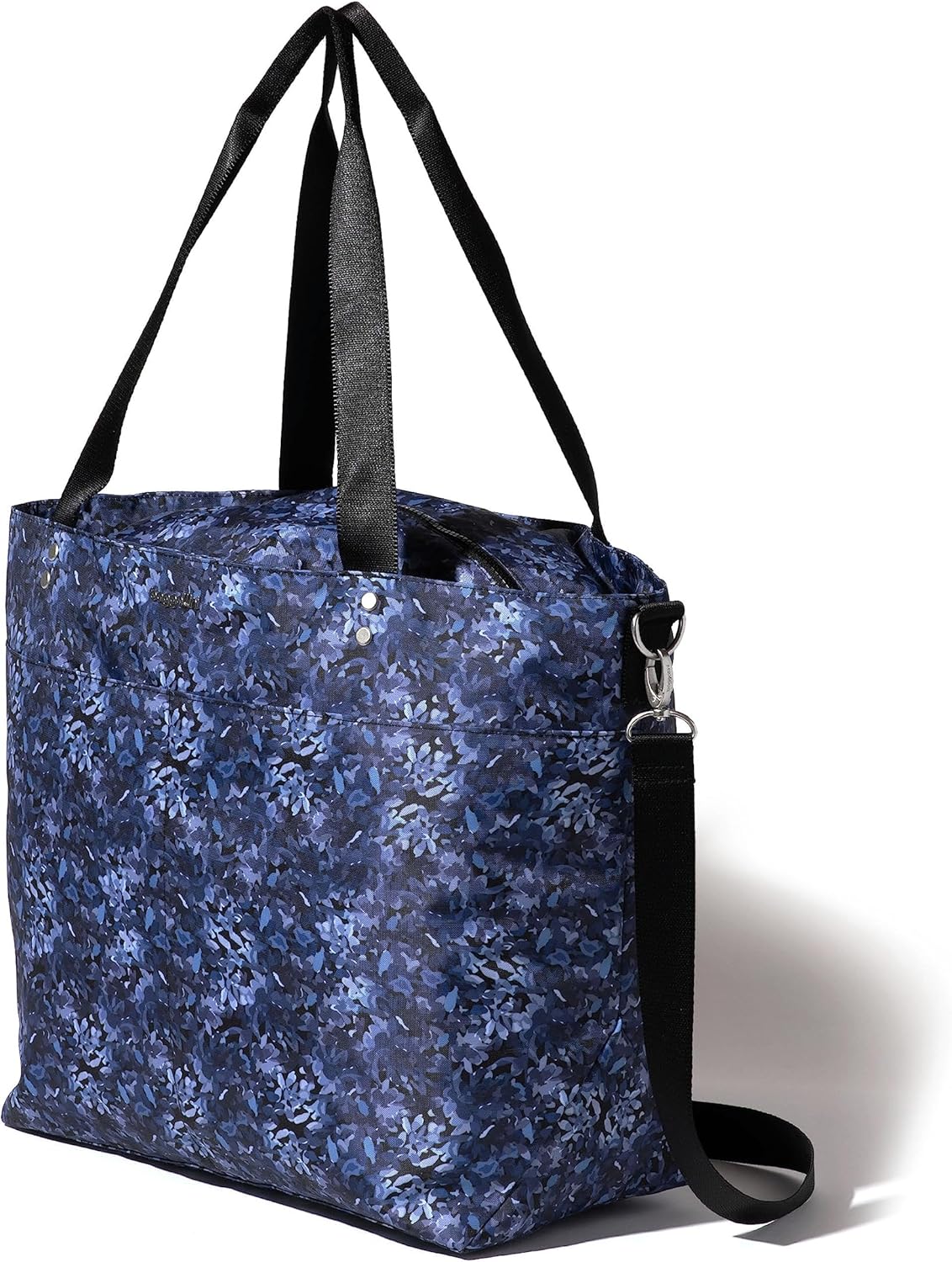 Carryall Tote - Lightweight Nylon Zipper Top Weekender Travel Beach Bag w/Luggage Sleeve