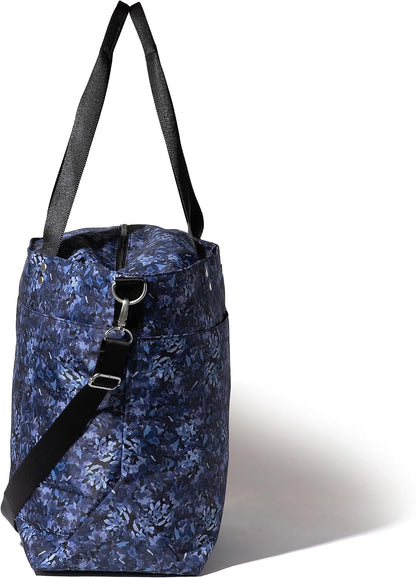 Carryall Tote - Lightweight Nylon Zipper Top Weekender Travel Beach Bag w/Luggage Sleeve