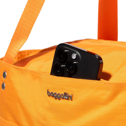 Carryall Tote - Lightweight Nylon Zipper Top Weekender Travel Beach Bag w/Luggage Sleeve