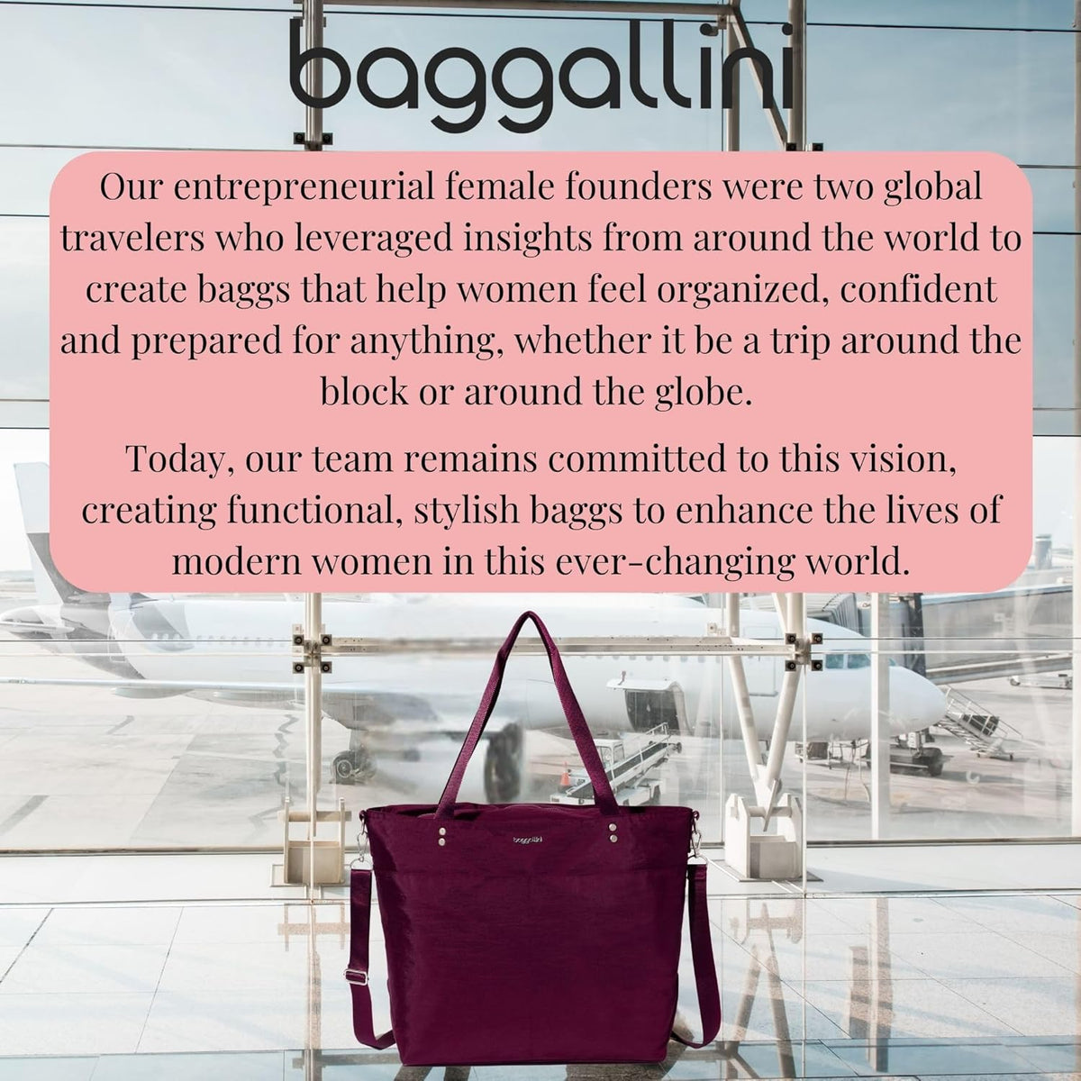 Carryall Tote - Lightweight Nylon Zipper Top Weekender Travel Beach Bag w/Luggage Sleeve