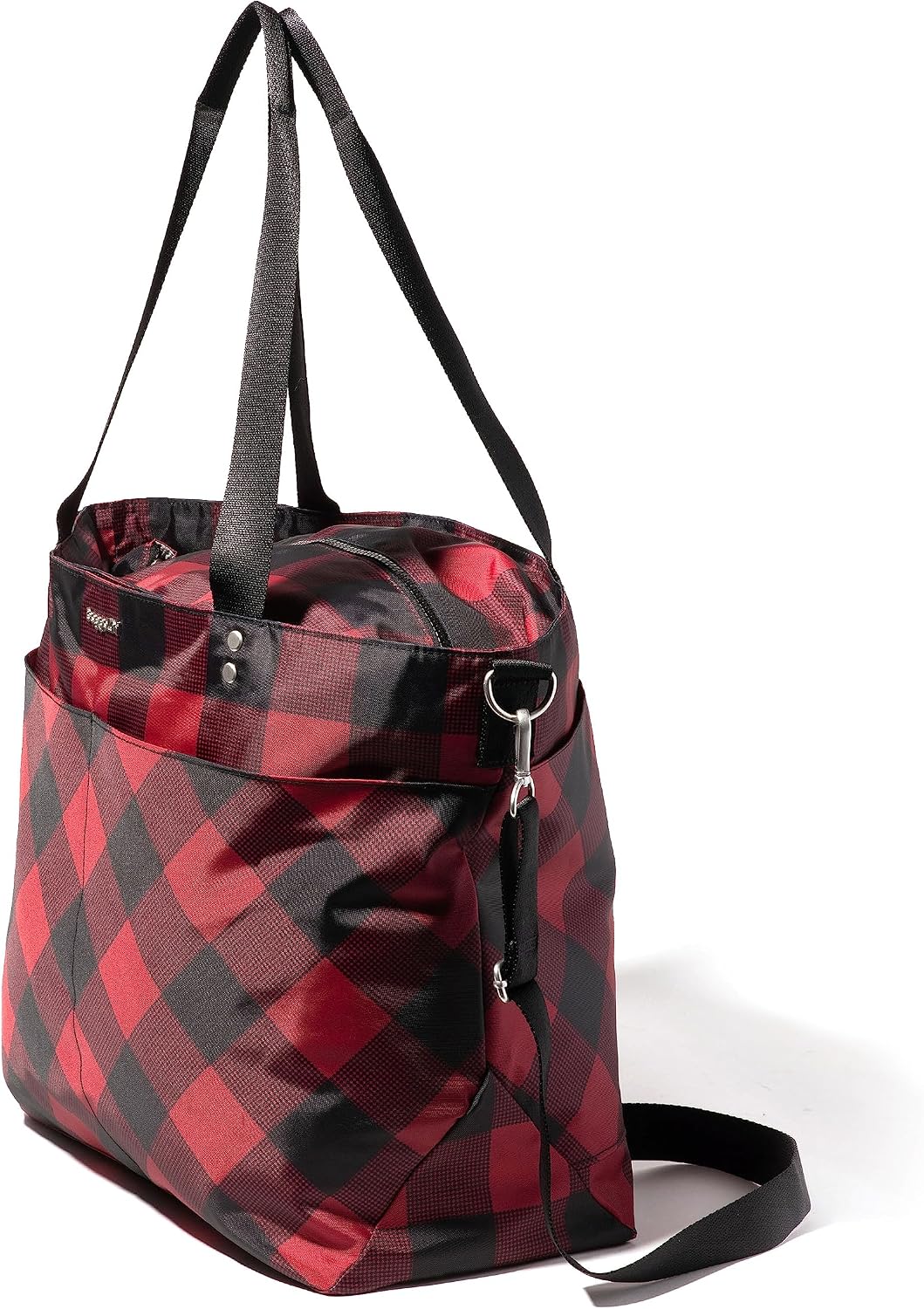Carryall Tote - Lightweight Nylon Zipper Top Weekender Travel Beach Bag w/Luggage Sleeve