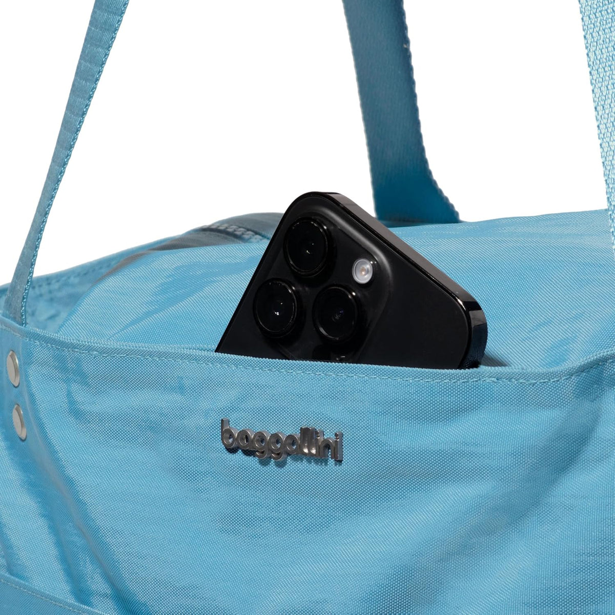 Carryall Tote - Lightweight Nylon Zipper Top Weekender Travel Beach Bag w/Luggage Sleeve