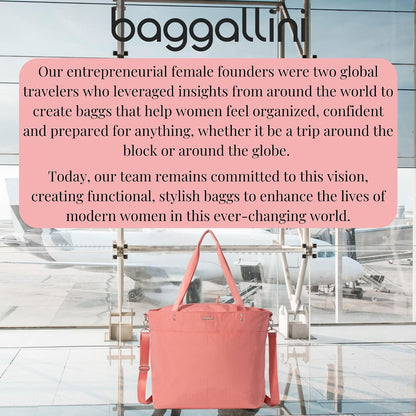 Carryall Tote - Lightweight Nylon Zipper Top Weekender Travel Beach Bag w/Luggage Sleeve