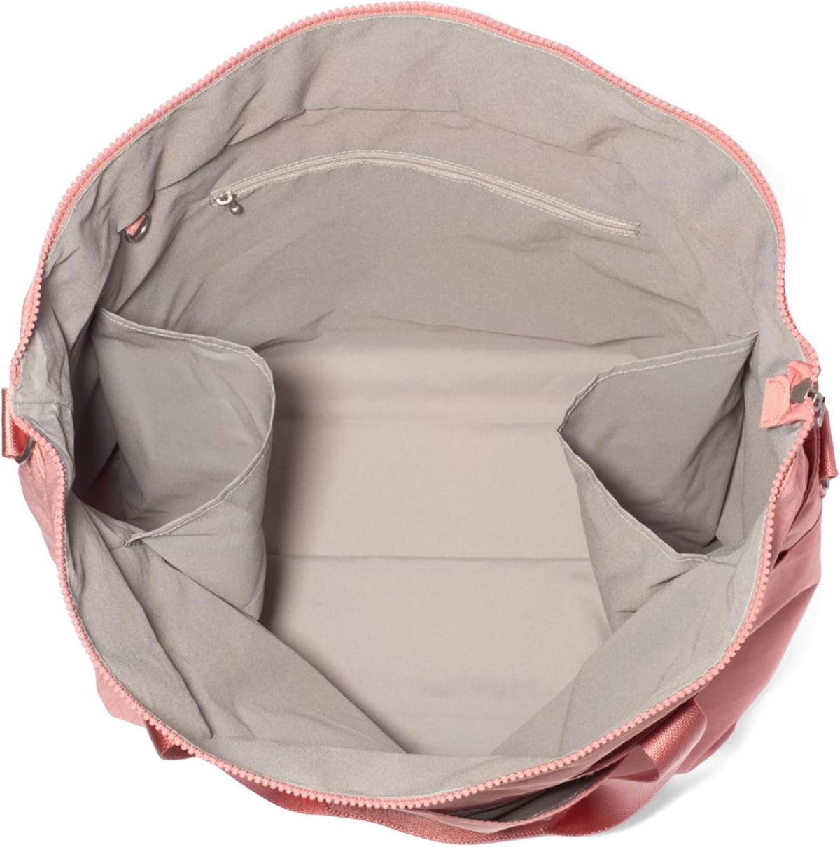 Carryall Tote - Lightweight Nylon Zipper Top Weekender Travel Beach Bag w/Luggage Sleeve