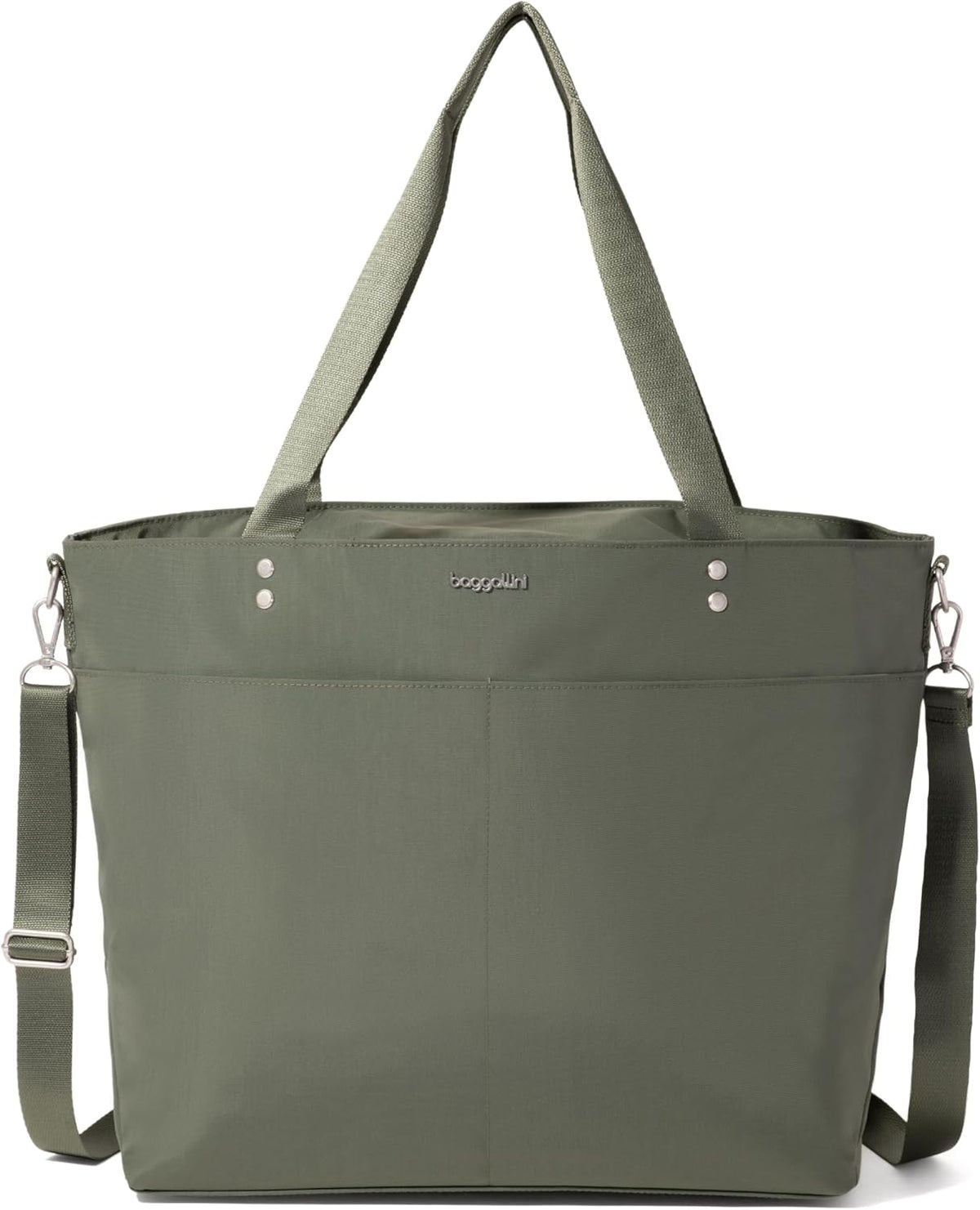 Carryall Tote - Lightweight Nylon Zipper Top Weekender Travel Beach Bag w/Luggage Sleeve