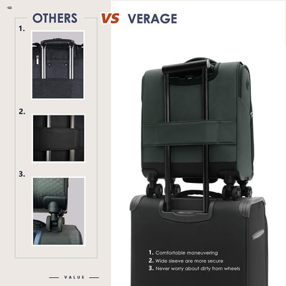 Underseat Carry On Luggage with Wheels & USB Port,14 inch Cloud Gray Wheeled Spinner Carry-on Luggages Bags for Airlines, Lightweight Overnight Suitcase for Men Women