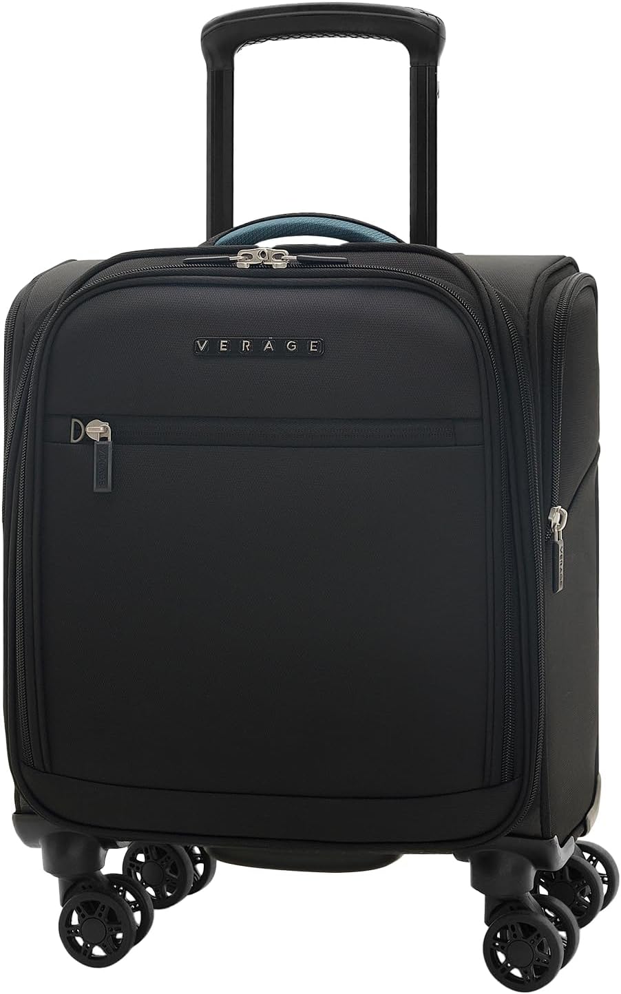 Underseat Carry On Luggage with Wheels & USB Port,14 inch Cloud Gray Wheeled Spinner Carry-on Luggages Bags for Airlines, Lightweight Overnight Suitcase for Men Women