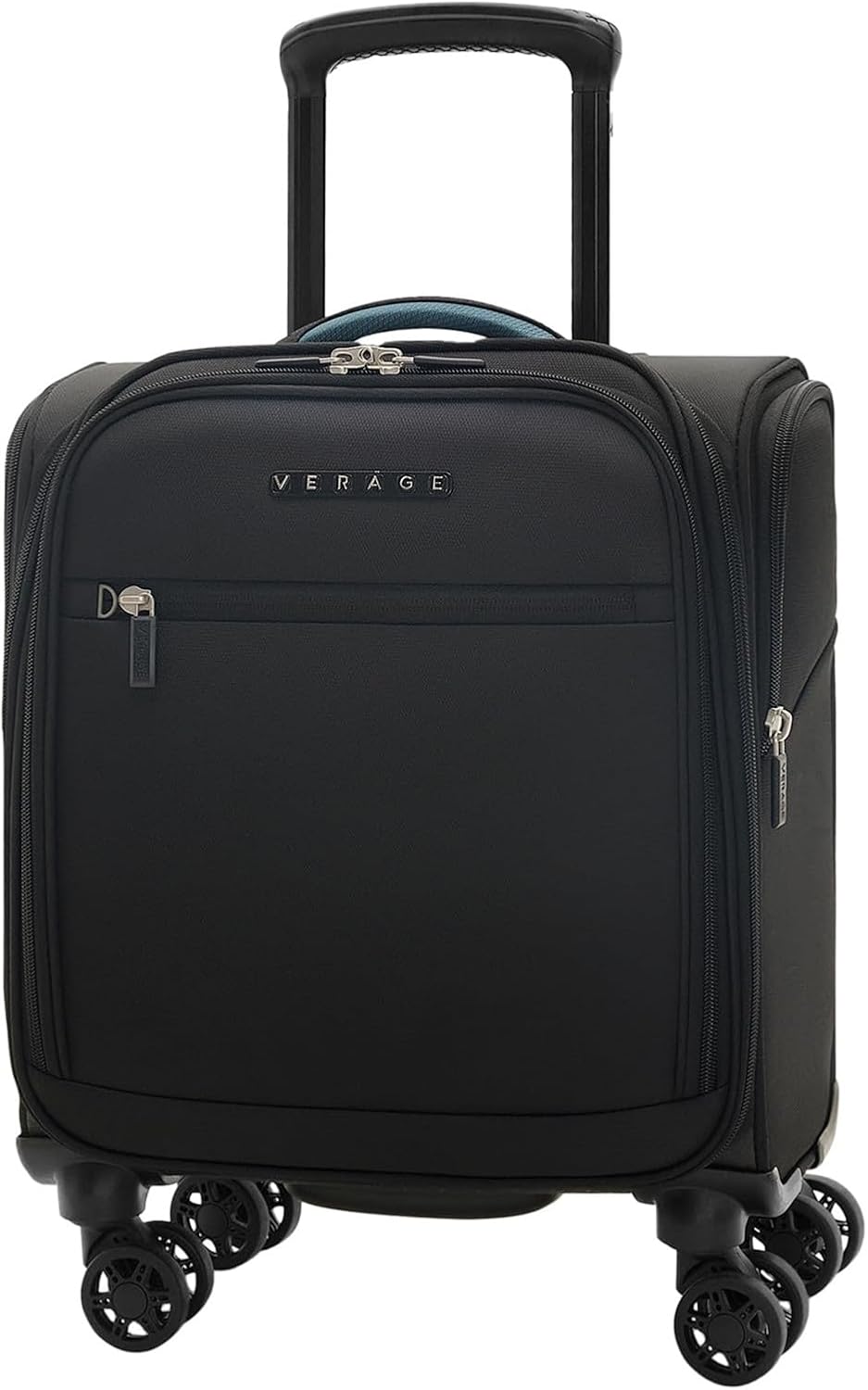 Underseat Carry On Luggage with Wheels & USB Port,14 inch Cloud Gray Wheeled Spinner Carry-on Luggages Bags for Airlines, Lightweight Overnight Suitcase for Men Women
