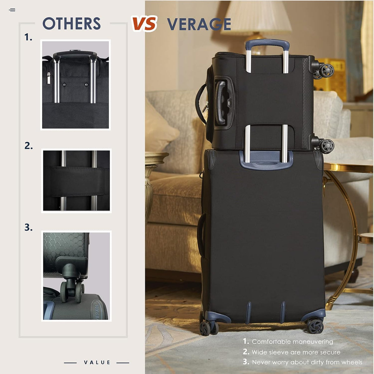 Underseat Carry On Luggage with Wheels & USB Port,14 inch Cloud Gray Wheeled Spinner Carry-on Luggages Bags for Airlines, Lightweight Overnight Suitcase for Men Women