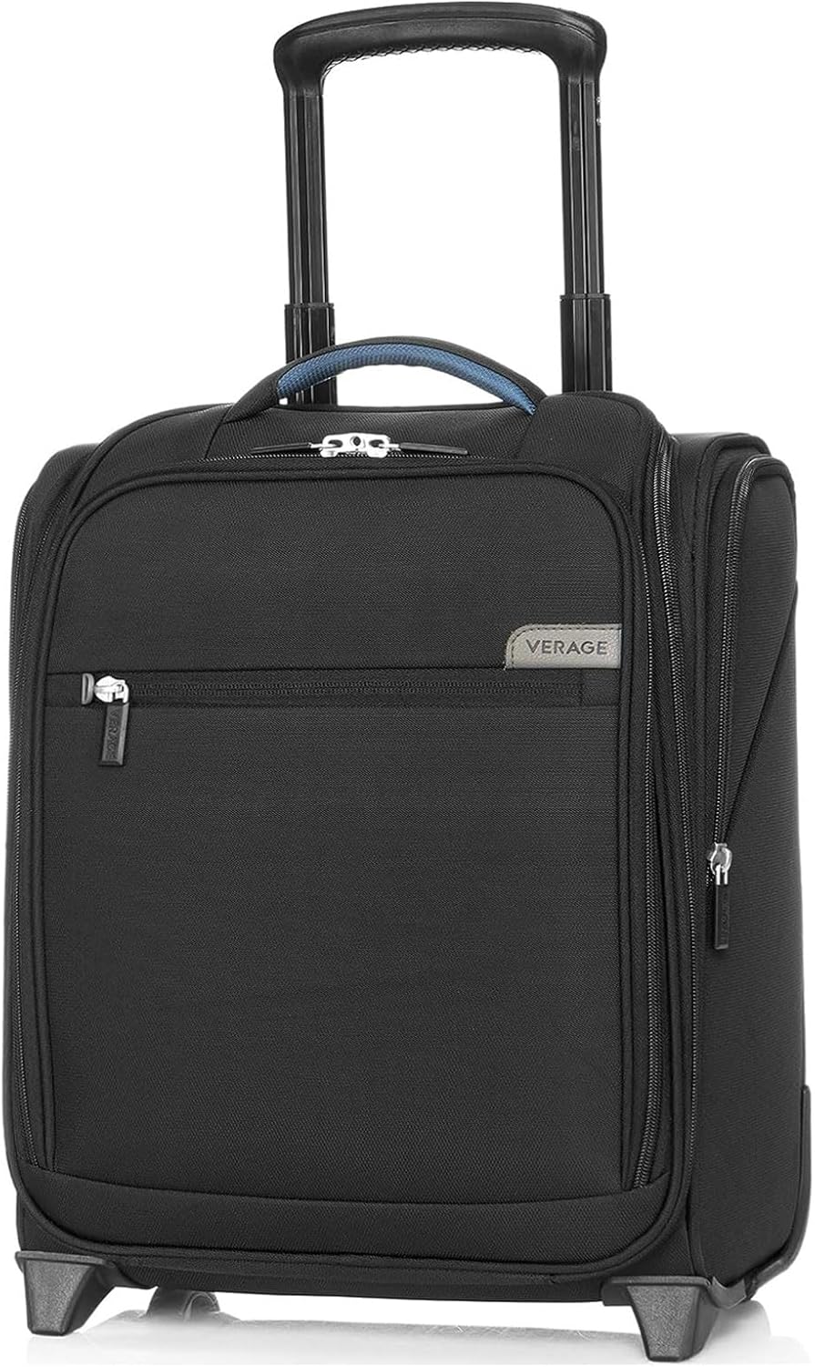 Underseat Carry On Luggage with Wheels & USB Port,14 inch Cloud Gray Wheeled Spinner Carry-on Luggages Bags for Airlines, Lightweight Overnight Suitcase for Men Women