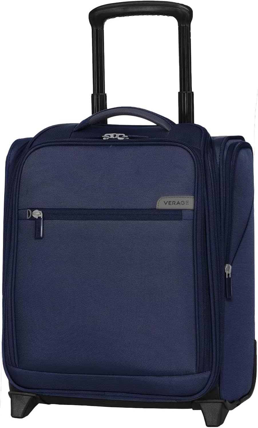 Underseat Carry On Luggage with Wheels & USB Port,14 inch Cloud Gray Wheeled Spinner Carry-on Luggages Bags for Airlines, Lightweight Overnight Suitcase for Men Women