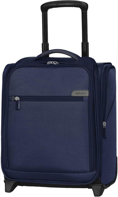 Underseat Carry On Luggage with Wheels & USB Port,14 inch Cloud Gray Wheeled Spinner Carry-on Luggages Bags for Airlines, Lightweight Overnight Suitcase for Men Women