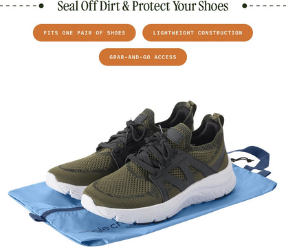 Pack-It Reveal Shoe Sack - Breathable Shoe Storage Sack for Optimizing Luggage Space - Quick-Drying Material - Lightweight - Translucent Fabric - Washable - Ventilate