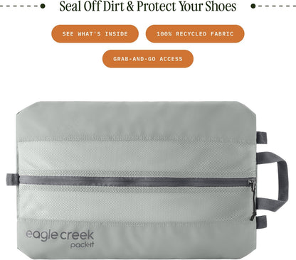 Pack-It Reveal Shoe Sack - Breathable Shoe Storage Sack for Optimizing Luggage Space - Quick-Drying Material - Lightweight - Translucent Fabric - Washable - Ventilate