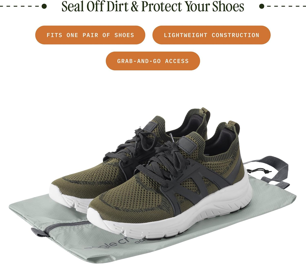 Pack-It Reveal Shoe Sack - Breathable Shoe Storage Sack for Optimizing Luggage Space - Quick-Drying Material - Lightweight - Translucent Fabric - Washable - Ventilate