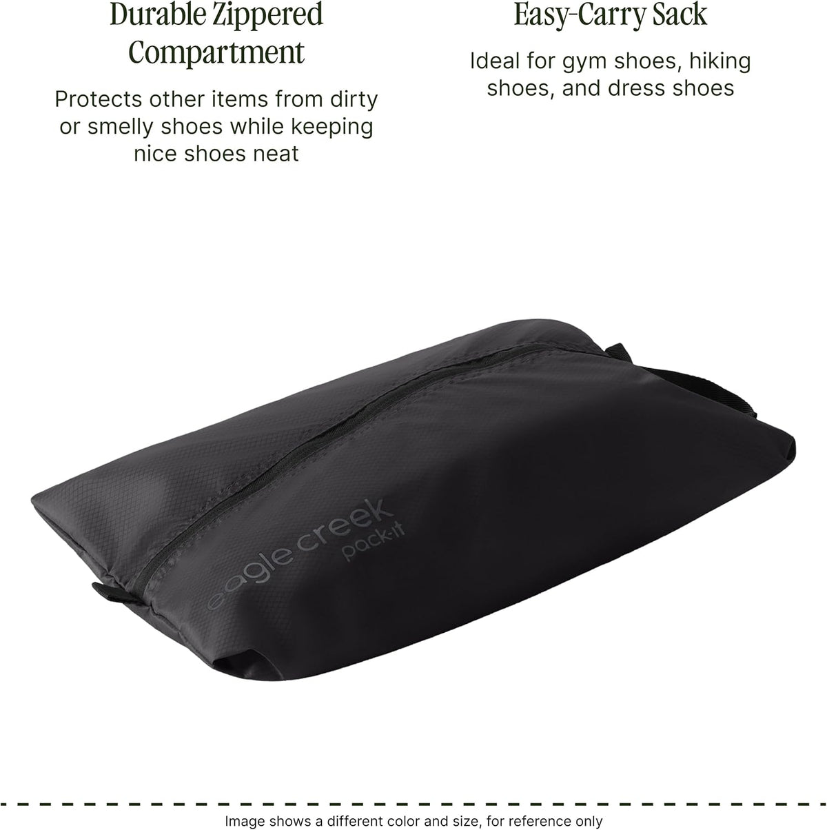 Pack-It Reveal Shoe Sack - Breathable Shoe Storage Sack for Optimizing Luggage Space - Quick-Drying Material - Lightweight - Translucent Fabric - Washable - Ventilate